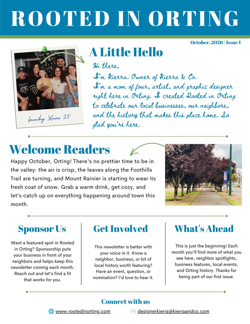 October 2026 cover of Rooted in Orting